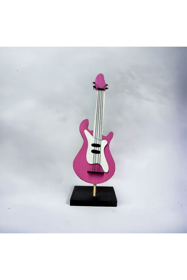CEren WOODEN Dekoratif  El Yapımı Ahşap Elektro Bass Gitar
